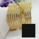 FS Collection Traditional  Gold Plated Openable Bangles Set