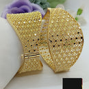 FS Collection Traditional  Gold Plated Openable Bangles Set