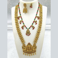 FS Collection Grand Pota Stone Temple Double Strand Necklace Set