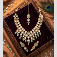 FS Collection Elegant Pota Stone And Beads Necklace Set