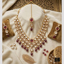 FS Collection Elegant Pota Stone And Beads Necklace Set