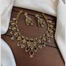 FS Collection Sparkling American Diamond Jewellery Set for Women