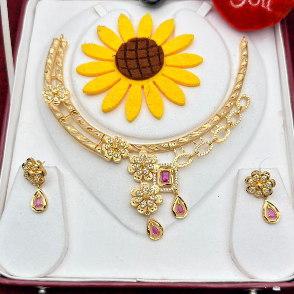 FS Collection Elegant Austrian Stone Necklace Set
