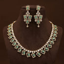 FS Collection Sparkling American Diamond Jewellery Set for Women