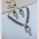 FS Collection Traditional Pota Stone Necklace Set for Women & Girls