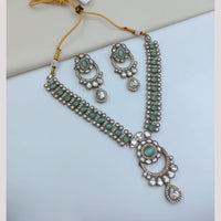 FS Collection Traditional Pota Stone Necklace Set for Women & Girls