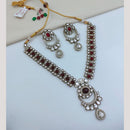 FS Collection Traditional Pota Stone Necklace Set for Women & Girls