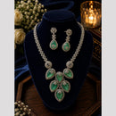 FS Collection Dazzling American Diamond And Austrian Stone Necklace Set