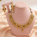 FS Collection Classic Pota Stone And Pearl Necklace Set