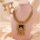 FS Collection Classic Pota Stone And Pearl Necklace Set
