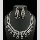 FS Collection Dazzling American Diamond And Austrian Stone Necklace Set
