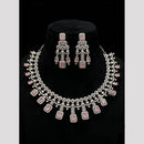 FS Collection Dazzling American Diamond And Austrian Stone Necklace Set