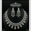 FS Collection Dazzling American Diamond And Austrian Stone Necklace Set
