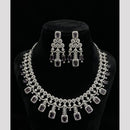 FS Collection Dazzling American Diamond And Austrian Stone Necklace Set