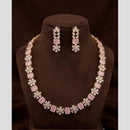 FS Collection Dazzling American Diamond Necklace Set
