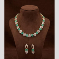 FS Collection Dazzling American Diamond Necklace Set