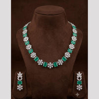 FS Collection Dazzling American Diamond Necklace Set