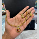 FS Collection Classic Pota Stone And Austrian Stone Necklace Set