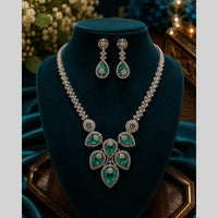 FS Collection Royal Look American Daimond And Austrian Stone Necklace Set