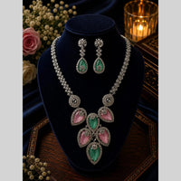 FS Collection Royal Look American Daimond And Austrian Stone Necklace Set