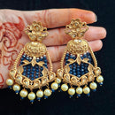 FS Collection Fancy Crystal Stone And Beads Dangler Earrings