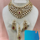 FS Collection Classic Kundan Stone Choker Necklace Set