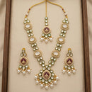 FS Collection Elegant Pota Stone Pearl And Beads Necklace Set