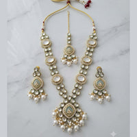 FS Collection Elegant Pota Stone Pearl And Beads Necklace Set