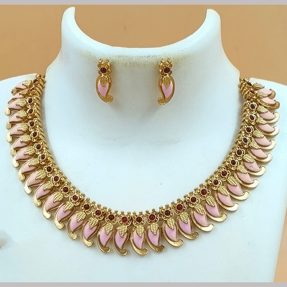 FS Collection Elegant Pota Stone Necklace Set