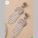 FS Collection Kundan Stone And Beads Designer Dangler Earrings