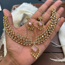 FS Collection Graceful American Diamond Necklace Set for for Special Occasions
