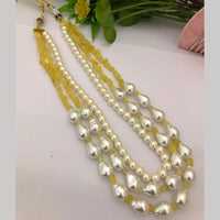 FS Collection Unique Pearl And Beaded Necklace for Traditional Wear