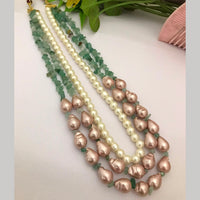 FS Collection Unique Pearl And Beaded Necklace for Traditional Wear