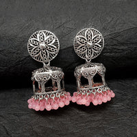 Darshana Jewels Oxidised Plated Jhumki Earrings