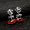 Darshana Jewels Oxidised Plated Jhumki Earrings