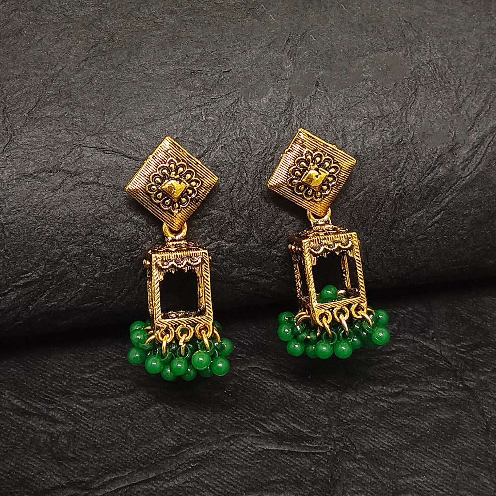 Darshana Jewels Gold Plated Jhumki Earrings