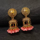 Darshana Jewels Gold Plated Jhumki Earrings