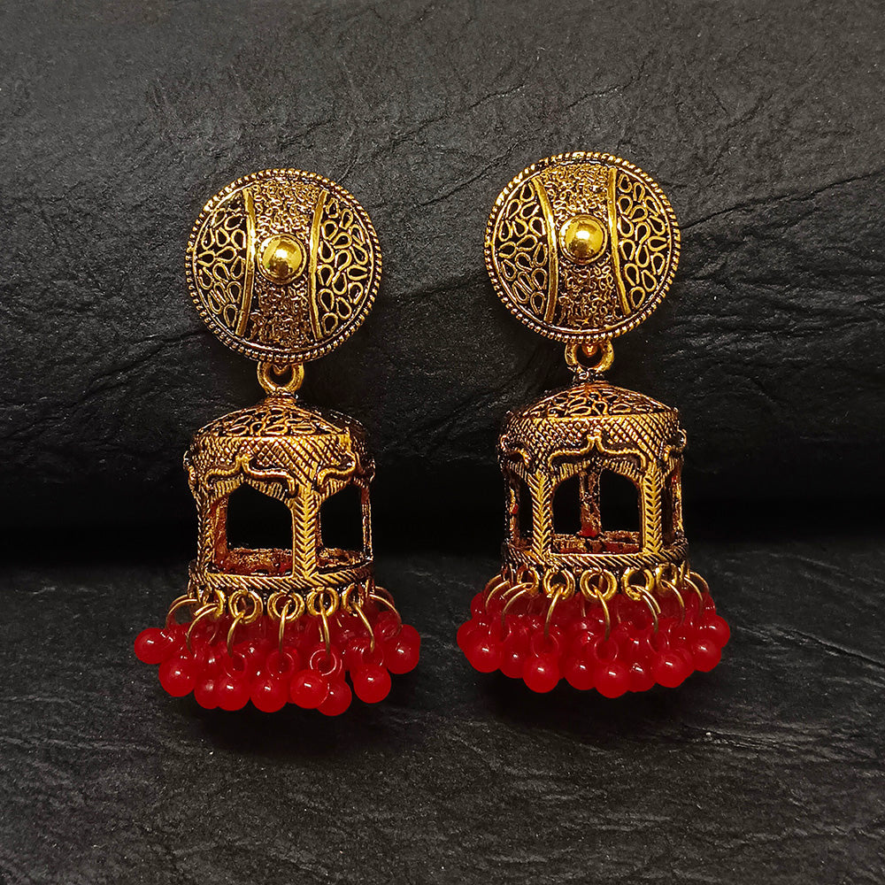 Darshana Jewels Gold Plated Jhumki Earrings