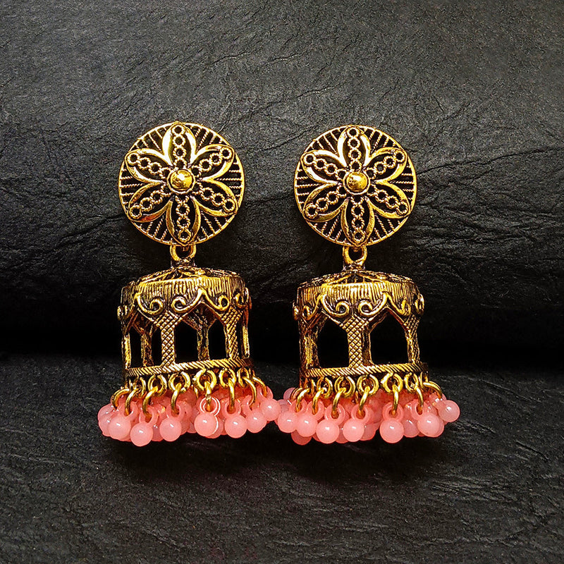 Darshana Jewels Gold Plated Jhumki Earrings