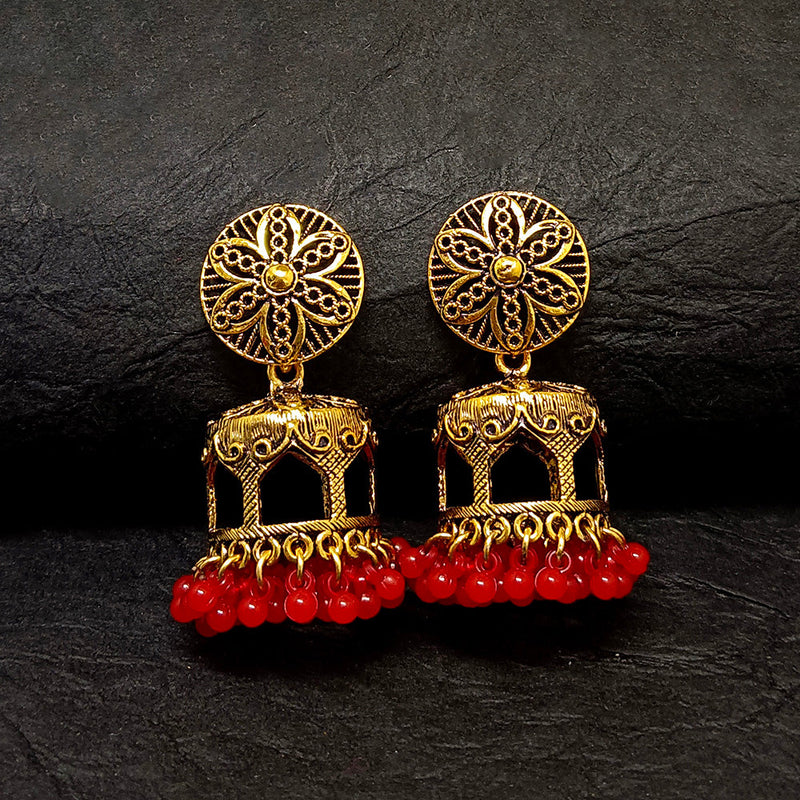 Darshana Jewels Gold Plated Jhumki Earrings