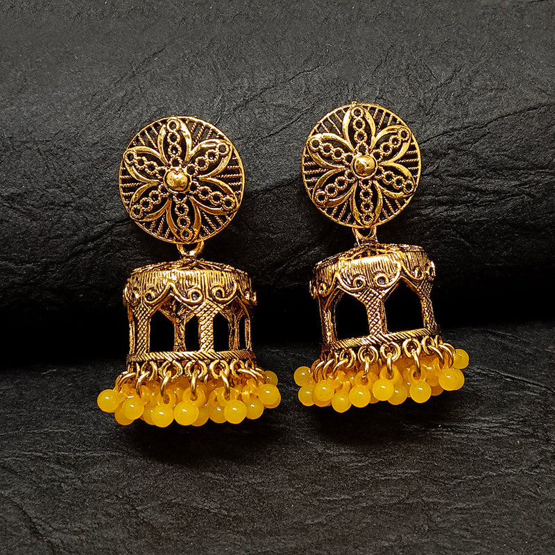 Darshana Jewels Gold Plated Jhumki Earrings