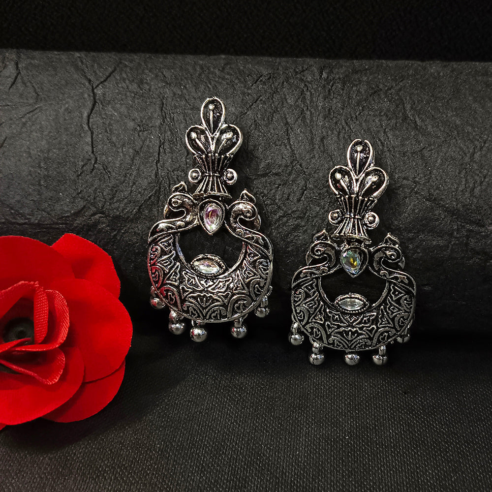 Darshana Jewels Oxidised Plated Dangler Earrings