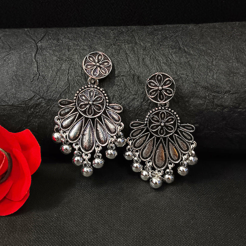 Darshana Jewels Oxidised Plated Dangler Earrings