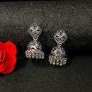 Darshana Jewels Oxidised Plated Jhumki Earrings