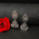 Darshana Jewels Oxidised Plated Jhumki Earrings