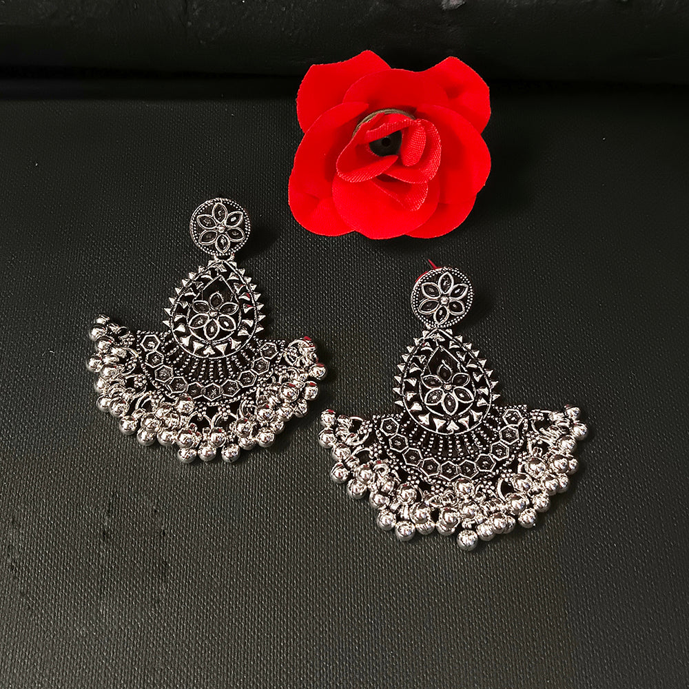 Darshana Jewels Oxidised Plated Dangler Earrings