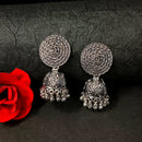 Darshana Jewels Oxidised Plated Jhumki Earrings