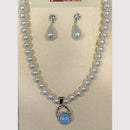 Crescent Creation Intricately Designed Necklace Set with Delicate Pearl Detailing