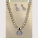 Crescent Creation Intricately Designed Necklace Set with Delicate Pearl Detailing