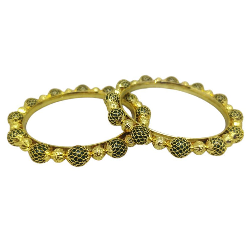 Amity Arts Gold Plated Bangles Set (2 Piece Only)